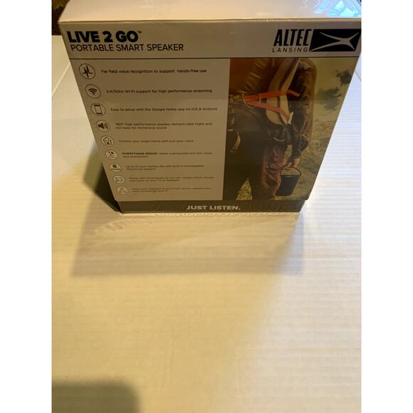 Altec Lansing Live 2 Go WiFi / Bluetooth Google Assistant Speaker sealed New - Picture 9 of 9